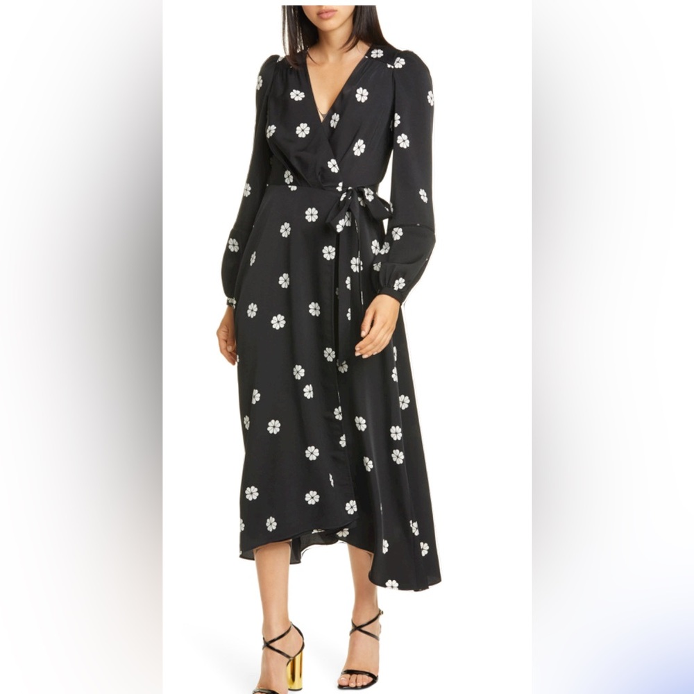 Kate spade Clover Toss Spade-Print Wrap Dress